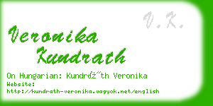 veronika kundrath business card